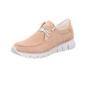 Schnürschuh SIOUX "Mokrunner-D-007", Damen, Gr. 37 (UK 4), beige, Obermaterial: 100% Ziegenveloursleder GOVL. 100% Gummi rubber., Schuhe Schnürschuh (40984319-37) beige