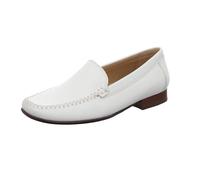 Sioux Campina Snow (Weiss) (beige) - Slipper - Damenschuhe Slipper / Trotteur, Beige, leder (candala), absatzhöhe: 15 mm für Damen, weiß, Gr. 44 ½ EU / 10 UK