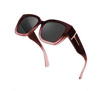 SIPHEW Polarisiert Überzieh Sonnenbrille für Brillenträger Damen Herren, Überbrille Clip on Normale Brille UV400 Schutz