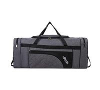 Sipobuy 80L Faltbare Reisetasche, Sport Gym Tasche, Schuh Fach, Holdal, Leicht Und Wasserdicht, Große Kapazität, Unisex (Grey)