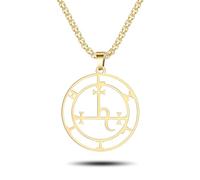 SIPURIS Erzengel michael halskette Schutzamulett siegel der 7 erzengel halskette Medaillon Talisman Schutz Amulett Schmuck für Männer (Lilith-G)
