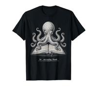 Sir I Am Reading Lustiges Oktopus-Buch-Liebhaber-Zitat Preisgünstiges Grafik-T-Shirt