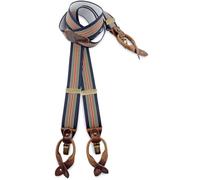 Sir Redman - Luxuriöse Hosenträger Salvatore - dunkelblau / köpfer / beige