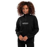 SIROKO - Fleecepullover mit Halb-Reißverschluss für Damen Shadow-W - XL - Schwarz