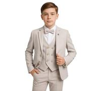 SIRRI Jungen Strukturierter Anzug 5-teiliges Set Pagenjungen Kommunion-Outfit, Alter 2 Jahre EU