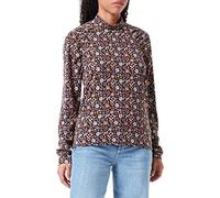 SIRUP COPENHAGEN Women's Print Blouse Pullover Sweater, Brown, x-Large