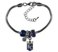 Siskiyou Gifts MLB Kansas City Royals Damen-Armband, Euro-Perlen-Stil, Teamfarben, Einheitsgr e