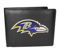 Siskiyou NFL Sports Herren Baltimore Ravens Bi-fold Leder Geldbörse Large Logo One Size Schwarz