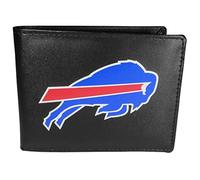 Siskiyou NFL Sports Herren Geldbörse Buffalo Bills doppelt gefaltetes Leder, großes Logo, Einheitsgröße, Schwarz