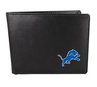 Siskiyou NFL Sports Herren Geldbörse Detroit Lions, zweifach gefaltet, Einheitsgröße, Schwarz