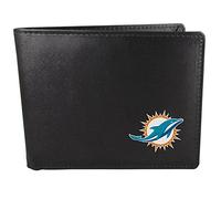 Siskiyou NFL Sports Herren Geldbörse Miami Dolphins Bi-fold Geldbörse, Einheitsgröße, Schwarz