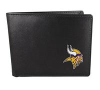 Siskiyou NFL Sports Herren Geldbörse Minnesota Vikings, zweifach gefaltet, Einheitsgröße, Schwarz