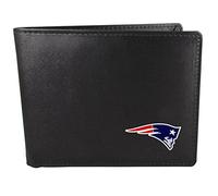 Siskiyou NFL Sports Herren Geldbörse New England Patriots, zweifach gefaltet, Einheitsgröße, Schwarz