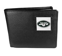 Siskiyou NFL Sports Herren Geldbörse New York Jets, Leder, zweifach gefaltet, Einheitsgröße, Schwarz
