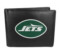 Siskiyou NFL Sports Herren Geldbörse New York Jets, zweifach gefaltet, großes Logo, Einheitsgröße, Schwarz