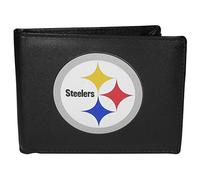 Siskiyou NFL Sports Herren Pittsburgh Steelers Bi-fold Wallet Large Logo One Size Black