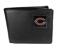 Siskiyou NFL Sports Herren Portemonnaie Chicago Bears Leder, zweifach gefaltet, Einheitsgröße, Schwarz