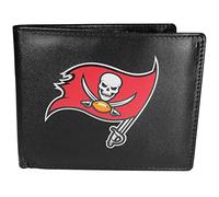 Siskiyou NFL Sports Herren Tampa Bay Buccaneers Bi-fold Leder Geldbörse Großes Logo Einheitsgröße Schwarz