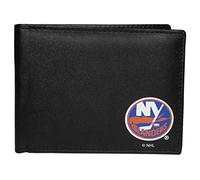 Siskiyou NHL Sports Herren-Geldbörse, New York Islanders, doppelt gefaltet, Einheitsgröße, Schwarz