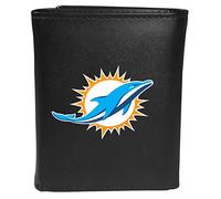 Siskiyou Sports Miami Dolphins Geldbörse mit großem Logo, Schwarz, Einheitsgröße