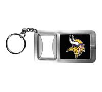 Siskiyou Sports NFL Fan Shop Minnesota Vikings Taschenlampe Schlüsselanhänger mit Flaschenöffner One Size Schwarz