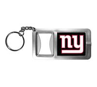 Siskiyou Sports Unisex-Erwachsene New York Giants Taschenlampen-Schlüsselanhänger mit Flaschenöffner, Schwarz, Einheitsgröße