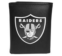 Siskiyou Sports Unisex Oakland Raiders Tri-Fold Wallet Large Logo, Schwarz, Einheitsgröße