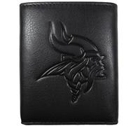 Siskiyou Unisex Sports Minnesota Vikings Geldbörse aus geprägtem Leder, dreifach gefaltet, Schwarz, Einheitsgröße