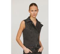 SisterS point Jeansweste in Anthrazit - Größe XS | Damenjacken