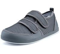 Sisttke Diabetiker Hausschuhe Herren Damen Extra Weit Klett | Verstellbarer Verschluss,Bequemer,atmungsaktiv,rutschfeste,orthopädisch,walkingschuhe,für Senioren