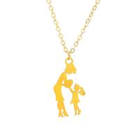 SiVaji Necklace Halskette Ketten Schmuck Herren Frauen Anhänger Necklacehalskette Mutter Tochter Anhänger Halskette Vintage Hochzeit Gold 0438