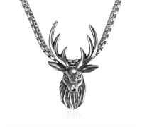SiVaji Necklace Halskette Ketten Schmuck Herren Frauen Anhänger Necklacevintage Anhänger Halskette Hirschgeweih Retro Hochzeitsfeier