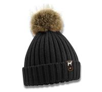 siviwonder Shiba Inu Mütze Pompom Hunde Patch Gassi Beanie Strickmütze Witzig Spruch Warm Japanese Dog Farbe Black