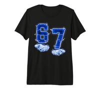 Six Seven 67 Meme Funny Gen Alpha 6 7 Premium T-Shirt