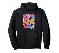 Six Seven Chocolate Ice Cream Drip 6 7 Generation-Alpha Meme Pullover Hoodie