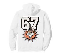 Six Seven Katze im Haarreif | Retro Style 67 Design Pullover Hoodie