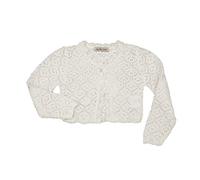 Six4kids Mädchen Bolero Taufe festlich Strickbolero Taufbolero Weiß o Ivory (74/80 (9-12M), Ivory)