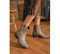 Sixth Sens Westernstiefel in Khaki - Größe 38 | Damen Stiefel