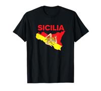 Sizilianischer Stolz - Karte von Sizilien Trinacria Kleidung T-Shirt
