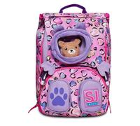 SJ GANG STYLE JAM GANG Schulranzen für Grundschule, ab 1. Klasse, Erweiterbarer Rucksack Extra Volumen; Geräumige Schultasche für Mädchen, lila