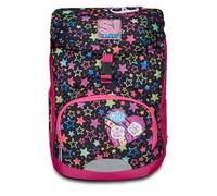 SJ Gang Schulrucksack Soft Plus, Rosa, bunt, Panda, Einfach mit verstellbarem Taillengurt, Seitentasche mit Reißverschluss, Netztasche für Trinkflasche, Rucksack für Grundschulen, Medium, Mädchen,