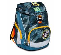 SJ GANG STYLE JAM GANG Ergonomischer Schulranzen, mit Höhenverstellungssystem & nachhaltigem Gewebe; mit Trinkflaschenfach, Seitentaschen, Brust- und Hüftgurt; für Grundschule, Mädchen&Jungen, grün