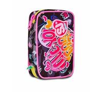 SJ GANG STYLE JAM GANG Federmäppchen für die Schule, Speed Pad, mehrfarbig, Stiftehalter mit herausnehmbaren Planken, komplett mit Stiften, Bleistiften, Farben, Zubehör Rucksack, Grundschule, Mädchen