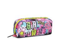 SJ GANG STYLE JAM GANG Mäppchen, Federtasche Federmappe Etui Schule für Jungen Mädchen mit Reißverschluss, Stiftetasche, rosa, Girl Power