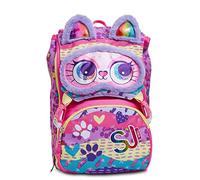 SJ GANG STYLE JAM GANG Rucksack für Schule, Sport, Freizeit, Erweiterbarer Schulranzen, Geräumige Schultasche für Mädchen, Extra Platz, Trinkflaschenfach, rosa