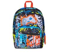 SJ GANG STYLE JAM GANG Schulrucksack mit Doppelfach SJ Ever, mehrfarbig, Doppelrucksack mit Doppelfach und Trinkflasche, 30 l, Rucksack für Grund- und Mittelschule, Kinderrucksack, mehrfarbig, Taglia