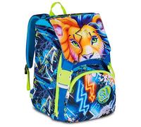 SJ GANG STYLE JAM GANG Rucksack mit doppeltem ausziehbarem Fach, Blau, große Kapazität, vorgeformte Rückenlehne, Kinder, Grundschule, blau, Taglia unica, Modern