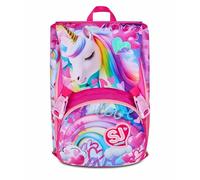 SJ GANG STYLE JAM GANG Schulrucksack Big, Fuchsia, Rucksack mit Trennwand, obere Tasche mit versenkbaren Flügeln, Tasche für Trinkflasche, 24 l, Rucksack für die Grundschule, Rucksack für Mädchen