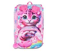 SJ Gang Style Jam Gang Schulrucksack Big Heart Buddy Girl Rosa 24 l, weiche Katzenohren