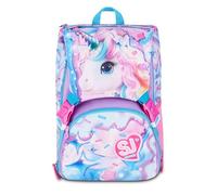 SJ Gang Style Jam Gang Schulrucksack – Unicorn Girl, erweiterbar, LED, 24 l, Rosa, Mädchen